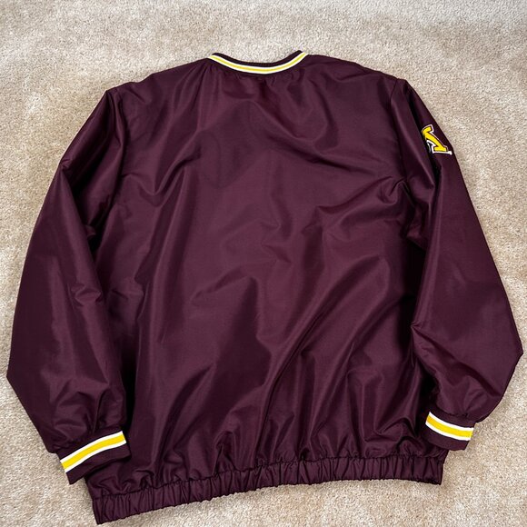 G III MINNESOTA GOPHERS JACKET V NECK MAROON YELLOW SIZE XXL WINDBREAKER - Picture 8 of 9